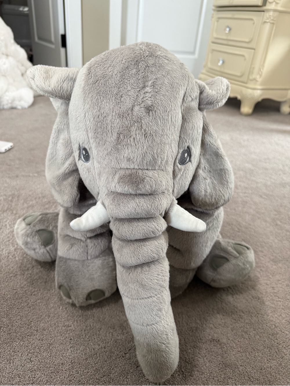 Plush Gray Elephant Stuffed Animal